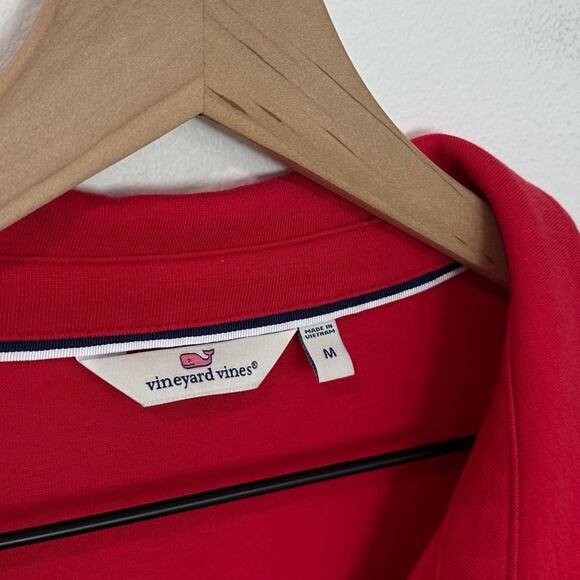 Vineyard Vines Casual Knits Striped Deluxe Tee Red White Preppy size Medium - Picture 5 of 6